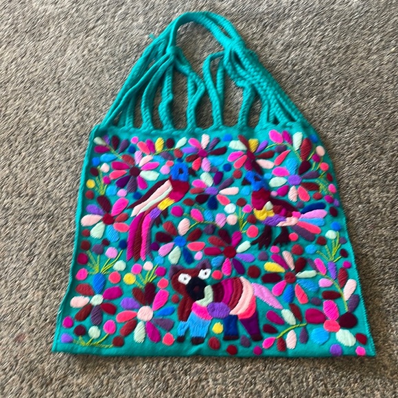 Hand Embroidered Tote - Picture 1 of 5